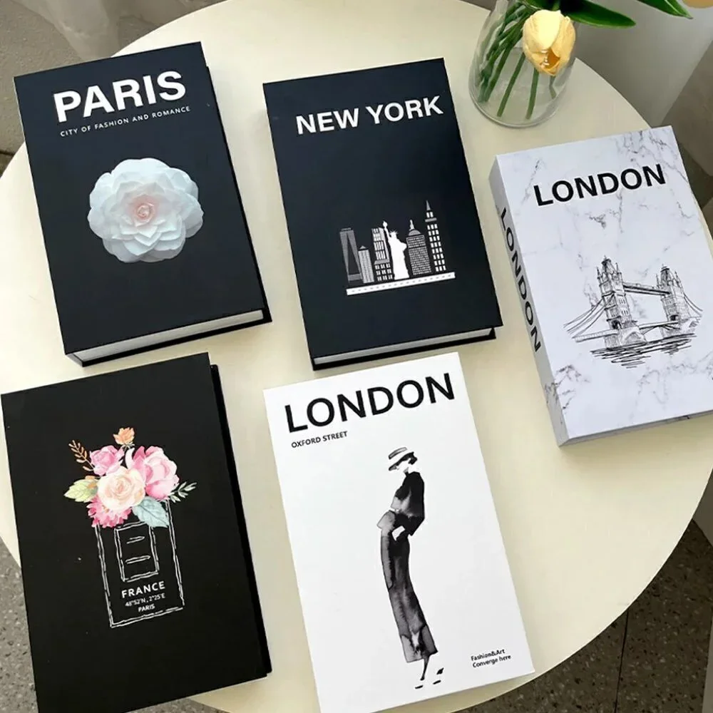 NEW Luxury Decoration Coffee Table Fashion Art Faux Book Storage Box